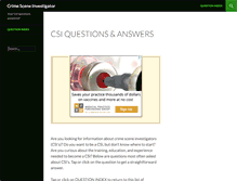 Tablet Screenshot of crimesceneinvestigator.com